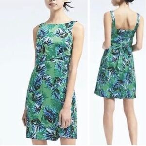 banana republic lime green dress Cotton Poplin Tie-Waist Midi Dress